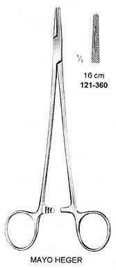Needle Holder, Mayo-Heger